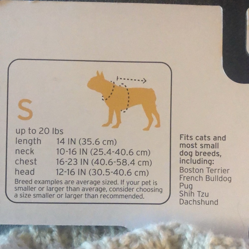 Boots & Barkley Dog or Cat Sweater Pet Apparel Beige Up to 20 lbs Size S Small - Picture 5 of 12